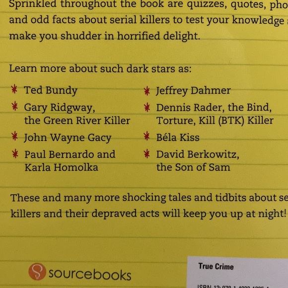 The killer book of serial killers soft cover book - Picture 2 of 3